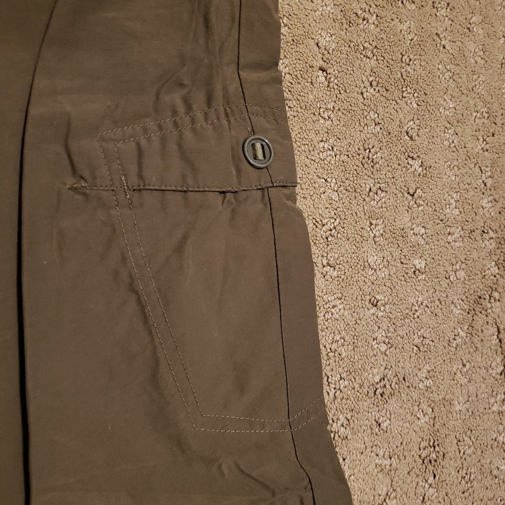 Columbia Convertible Pants / Shorts Green Women's 8 Outdoor Hiking Summer Comfy - Picture 4 of 13